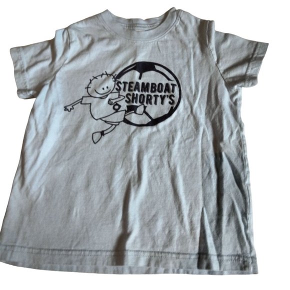 Kids Steamboat Shortys T Shirt Colorado Tee Blue Size 4 Soccer - Picture 1 of 5